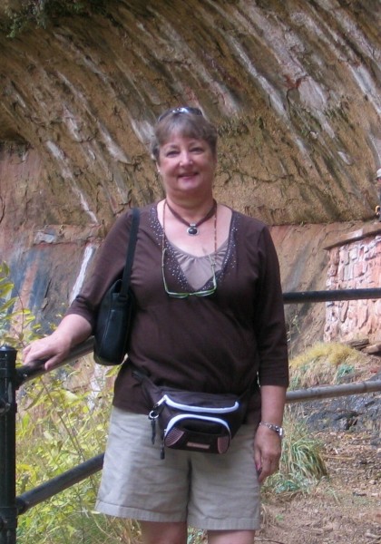 At the weeping rock in Zion National Park