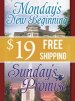 Monday’s New Beginning and Sunday’s Promise. Free Shipping